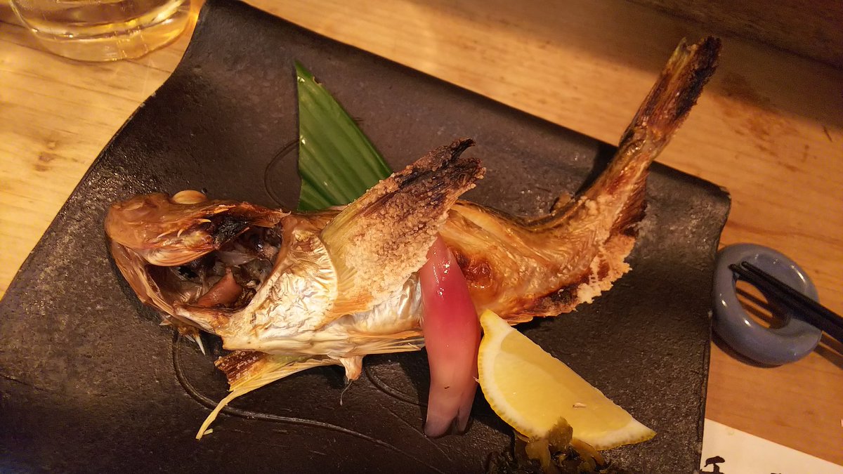 東京でハタハタの焼き物を🤓旨いなぁ#ワカコ酒 #千寿 東京でハタハタの焼き物を🤓旨いなぁ#ワカコ酒 #千寿