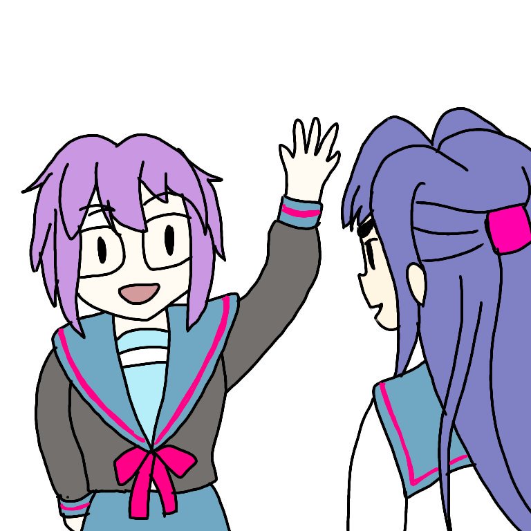 2時間遅刻お題:長門有希ちゃんの消失世界#ハルヒ版深夜の即興お絵描き60分 「朝倉さんいってらっしゃーい」 2時間遅刻お題:長門有希ちゃんの消失世界#ハルヒ版深夜の即興お絵描き60分 「朝倉さんいってらっしゃーい」