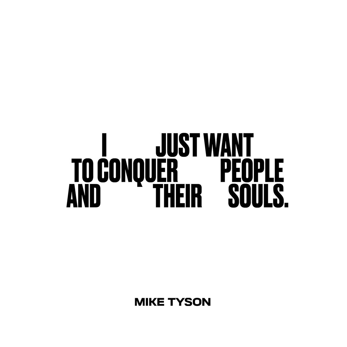 I just want to conquer people and their souls. #miketyson #vintagetyson https://t.co/x5es4ezLEw