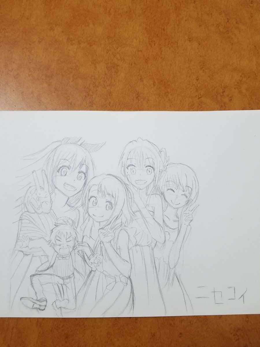 次はニセコイ描いてます!#ニセコイ #模写 #絵描きさんとつながりたい 次はニセコイ描いてます!#ニセコイ #模写 #絵描きさんとつながりたい