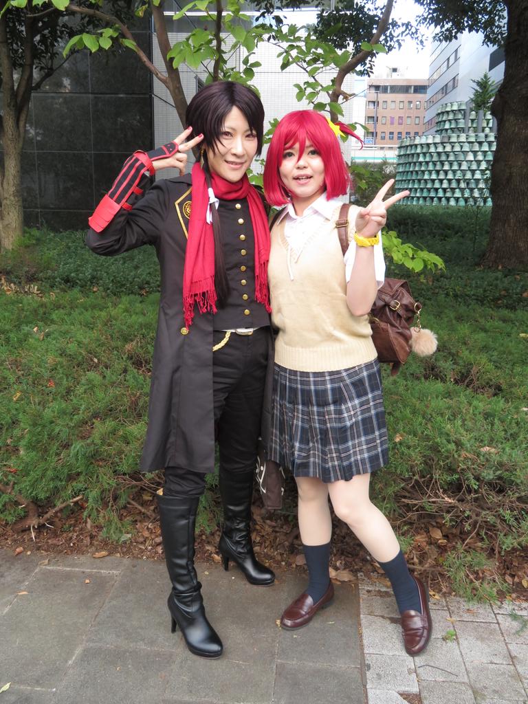 #立川あにきゃん加州正装(左):櫛名靂( )さんルル子(右):たまき( )さん#立川あにきゃん2018 で絡んで頂きあり #立川あにきゃん加州正装(左):櫛名靂( )さんルル子(右):たまき( )さん#立川あにきゃん2018 で絡んで頂きあり