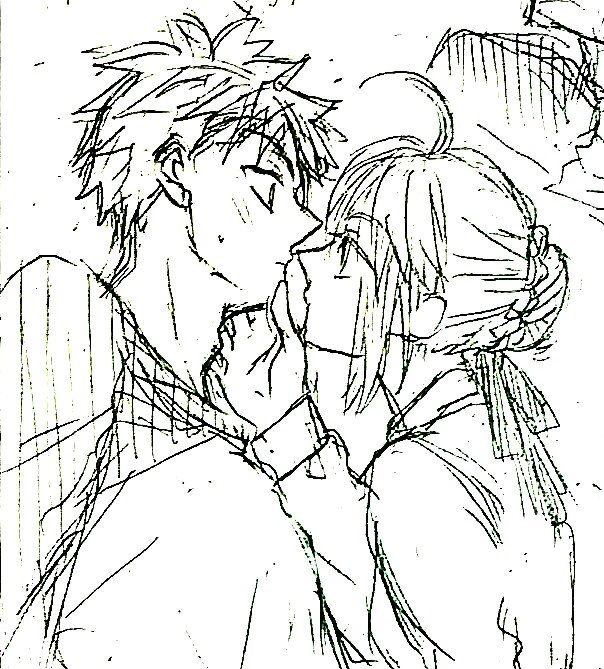 【落描き/Fate stay night:士剣】セイバーさんから迫るのと迫られて慌てる士郎さんをワンセットで眺めたい願望 【落描き/Fate stay night:士剣】セイバーさんから迫るのと迫られて慌てる士郎さんをワンセットで眺めたい願望
