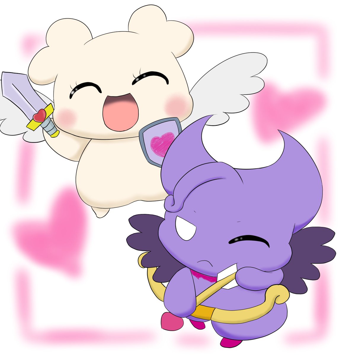 ここたまの天使といえばこの子たちですよね~ #ここたま版深夜の真剣お絵描き60分一本勝負 ここたまの天使といえばこの子たちですよね~ #ここたま版深夜の真剣お絵描き60分一本勝負