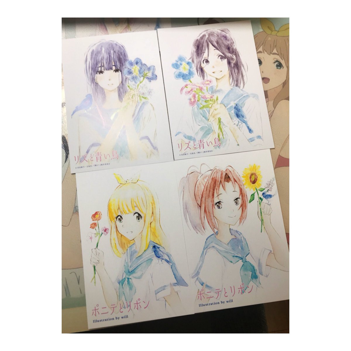 やっと南中揃った🤗🐦🐡🦐🎀#南中カルテット#なかよし川#のぞみぞ#リズと青い鳥 やっと南中揃った🤗🐦🐡🦐🎀#南中カルテット#なかよし川#のぞみぞ#リズと青い鳥