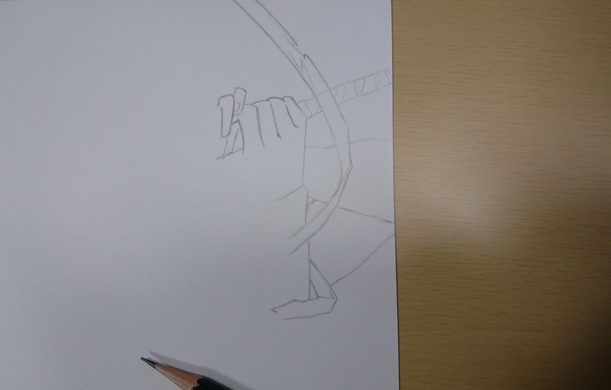 全然進まなかったけども今日はここまで。右手の部分ですね。A4の紙だから10分の1の下書きってところかな('ω')明日も半 全然進まなかったけども今日はここまで。右手の部分ですね。A4の紙だから10分の1の下書きってところかな('ω')明日も半