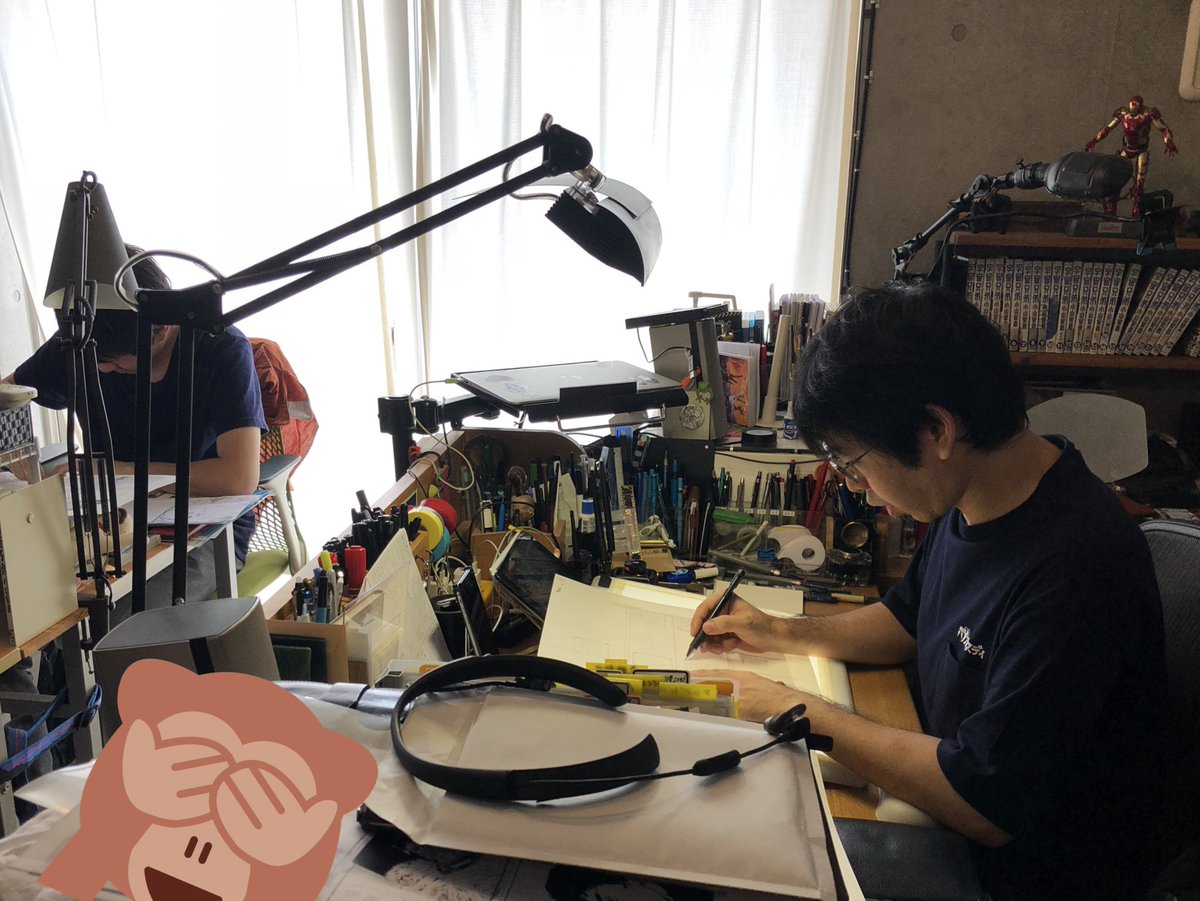 宇宙兄弟256話描いてます〜今日完成させる予定!#宇宙兄弟 宇宙兄弟256話描いてます〜今日完成させる予定!#宇宙兄弟