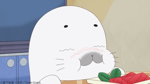 ゴマちゃんのお昼ごはんがマグロのお刺身#少年アシベ #ゴマちゃん ゴマちゃんのお昼ごはんがマグロのお刺身#少年アシベ #ゴマちゃん