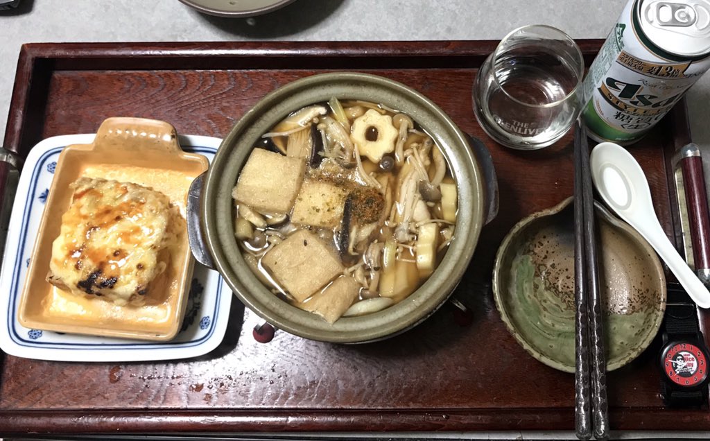 今日の餌🐗🦌🦋⭐︎糖質0格下げビール🍻⭐︎おっ切り込みうどん鍋⭐︎厚揚げピザ麻世…以上(● ˃̶͈̀ロ˂̶͈́)੭ꠥ⁾⁾ 今日の餌🐗🦌🦋⭐︎糖質0格下げビール🍻⭐︎おっ切り込みうどん鍋⭐︎厚揚げピザ麻世…以上(● ˃̶͈̀ロ˂̶͈́)੭ꠥ⁾⁾