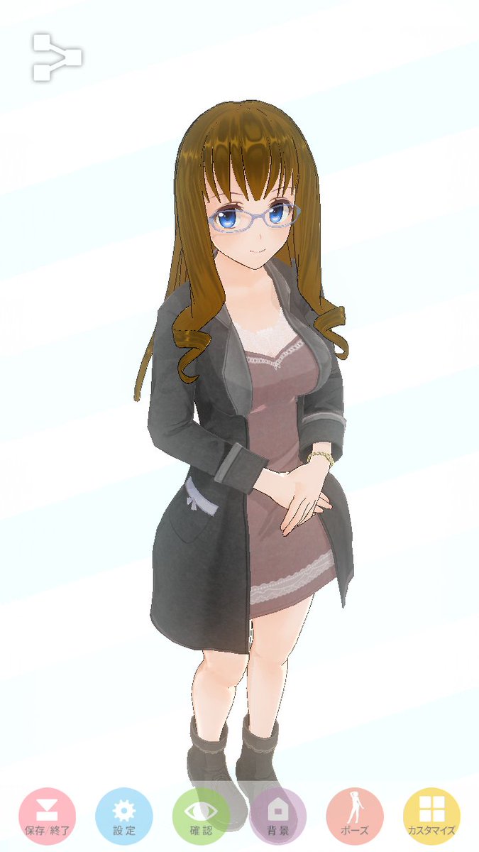 キャラ似せじゃない自身の好み全開にしたやつ。ふわりとしてかつ真面目そうな雰囲気。眼鏡。物腰も柔らかいけど内心はS的なのが キャラ似せじゃない自身の好み全開にしたやつ。ふわりとしてかつ真面目そうな雰囲気。眼鏡。物腰も柔らかいけど内心はS的なのが