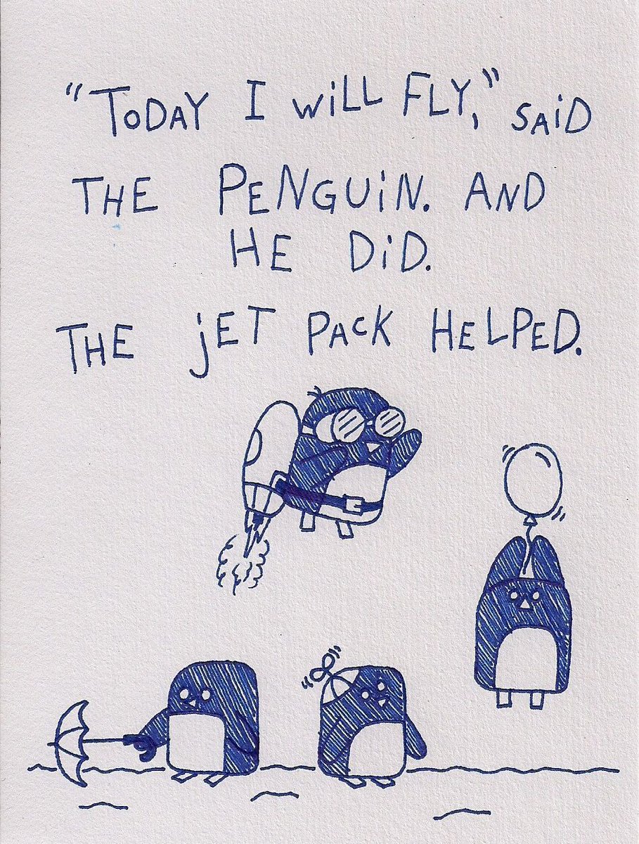Sweet story about a penguin and a jet pack.. https://t.co/UTsfBRRFAG ???????? https://t.co/As6IHrnt02