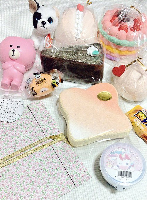 ミルク・ルーさんとトレさせていただきました⸜(*ˊᗜˋ*)⸝私、クレゲ品ばっかなのに📦開けたらこんなに可愛いの沢山入って ミルク・ルーさんとトレさせていただきました⸜(*ˊᗜˋ*)⸝私、クレゲ品ばっかなのに📦開けたらこんなに可愛いの沢山入って