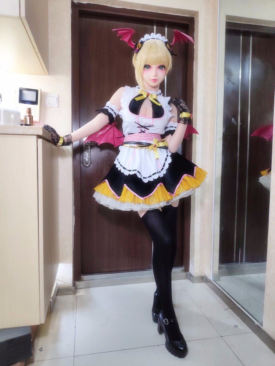#アイドルマスターシンデレラガールズ 宮本フレデリカ 小恶魔メイド ver.#kigurumi #ドールマスク #ドー #アイドルマスターシンデレラガールズ 宮本フレデリカ 小恶魔メイド ver.#kigurumi #ドールマスク #ドー