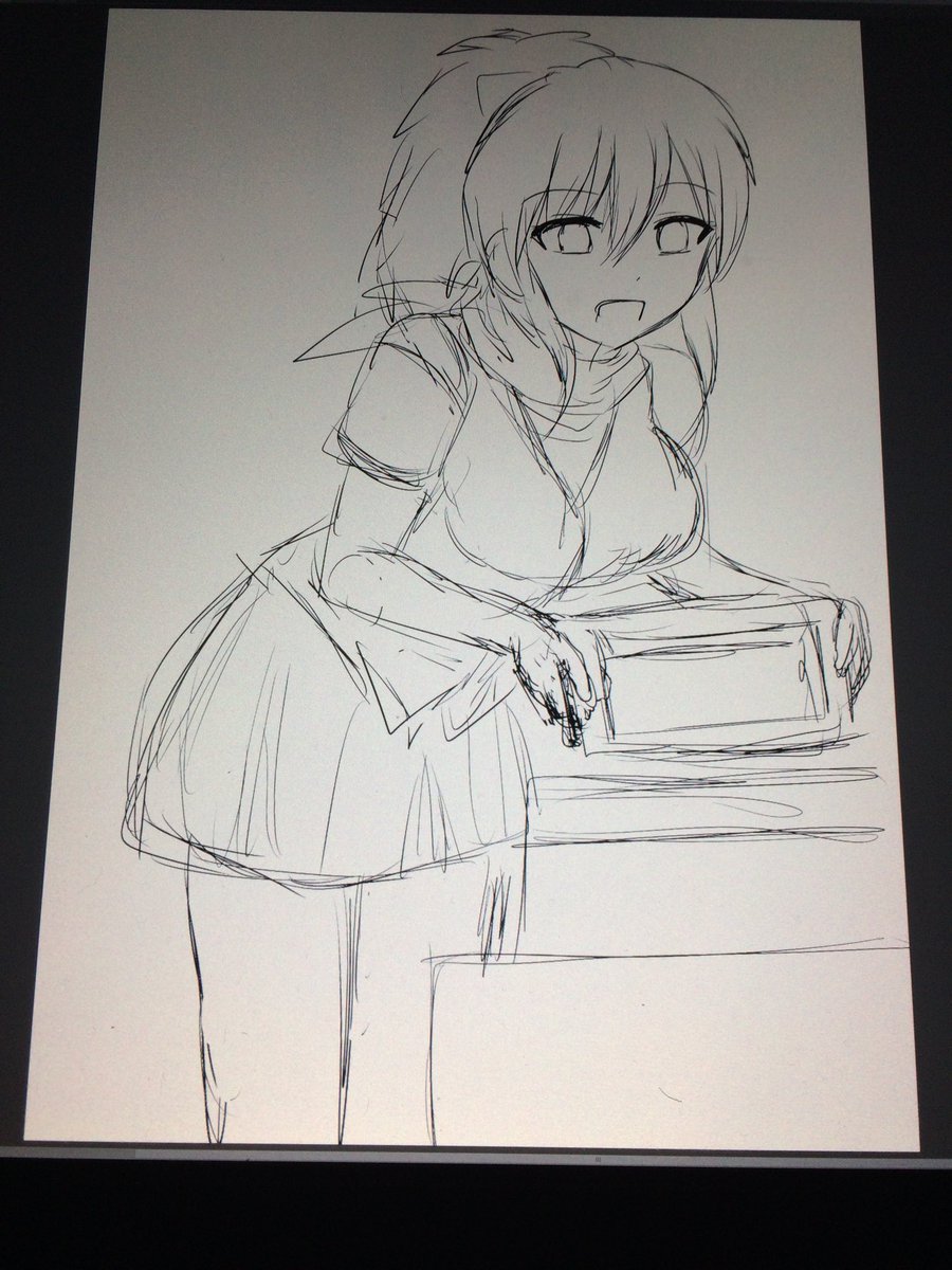 11月23日の同人誌イベント、貢いでドル箱18で出すイラスト集のラフです。閃乱カグラのキャラがパチンコ屋で働いてる内容に 11月23日の同人誌イベント、貢いでドル箱18で出すイラスト集のラフです。閃乱カグラのキャラがパチンコ屋で働いてる内容に