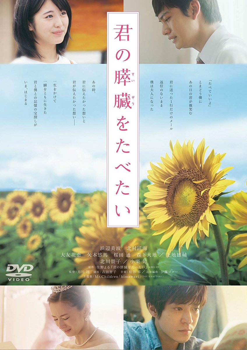 「君の膵臓をたべたい」この青春映画の成功は山内桜良を演ずる「浜辺美波」に負うところ大かつ可憐である。物語は病院で偶然拾っ 「君の膵臓をたべたい」この青春映画の成功は山内桜良を演ずる「浜辺美波」に負うところ大かつ可憐である。物語は病院で偶然拾っ