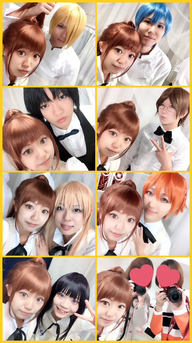 今日はWORKING!併せでした👏お顔の良いワグナリアのみんなに囲まれてきました✨頭重いし髪邪魔だしで要介護なぽぷらちゃ 今日はWORKING!併せでした👏お顔の良いワグナリアのみんなに囲まれてきました✨頭重いし髪邪魔だしで要介護なぽぷらちゃ