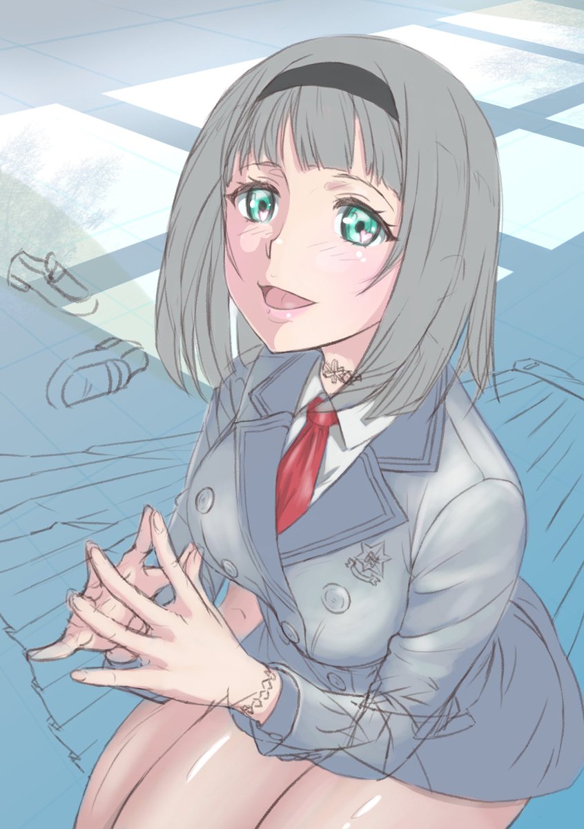 昨日のアンナ会長(下セカ)ラフ絵にちょい下塗り。う~ん、キャラ部分の陰影コントラストもっと強くした方が良さそうかなぁ。 昨日のアンナ会長(下セカ)ラフ絵にちょい下塗り。う~ん、キャラ部分の陰影コントラストもっと強くした方が良さそうかなぁ。