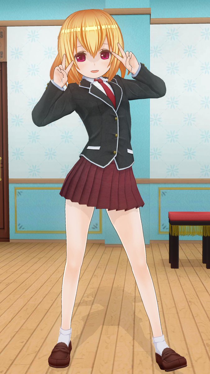 #カスタムキャスト#あんハピ はなこ「こ、こう?変かなぁ?」(*´▽`*) #カスタムキャスト#あんハピ はなこ「こ、こう?変かなぁ?」(*´▽`*)
