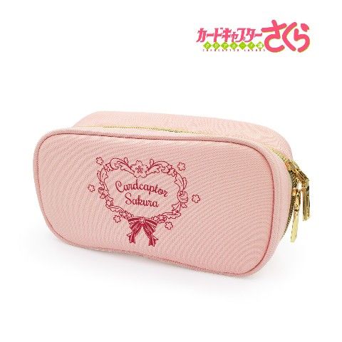 🌸カードキャプターさくら🌸メイクポーチ&熊野筆メイクブラシ💄▶さくらをイメージした淡いピンクに、夢の鍵、桜の花、星などの 🌸カードキャプターさくら🌸メイクポーチ&熊野筆メイクブラシ💄▶さくらをイメージした淡いピンクに、夢の鍵、桜の花、星などの