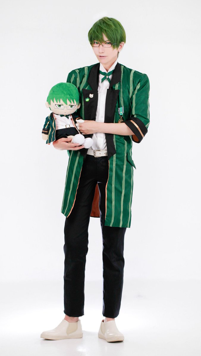 【コスプレ/黒バス/ぬい】J-world Sweets style緑間真太郎真ちゃんぬいとお揃い衣装で一緒に撮ってもら 【コスプレ/黒バス/ぬい】J-world Sweets style緑間真太郎真ちゃんぬいとお揃い衣装で一緒に撮ってもら