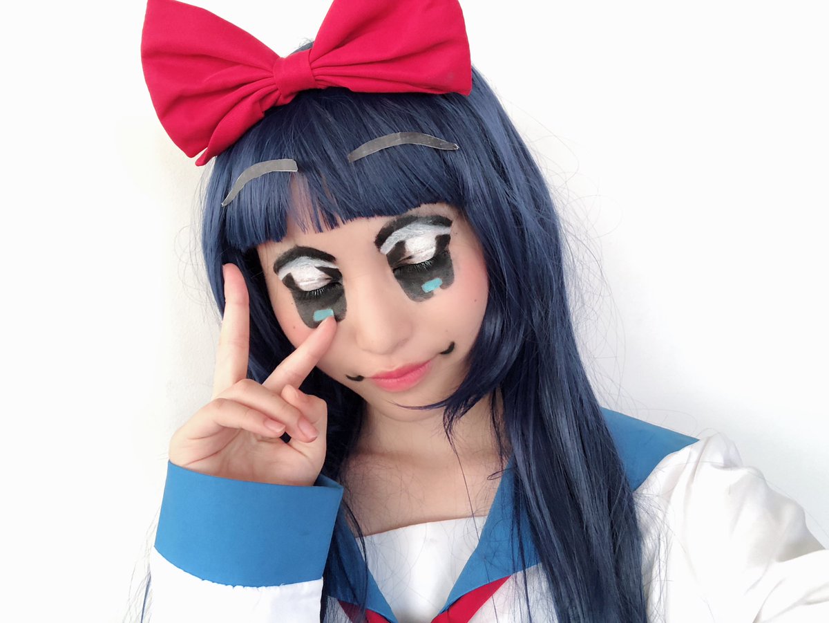 昨日放送 AKBINGO ハロウィン『#ポプテピピック』のピピ美でしたまさかのメイクで鏡を見て目を疑いました🙄…怒ってな 昨日放送 AKBINGO ハロウィン『#ポプテピピック』のピピ美でしたまさかのメイクで鏡を見て目を疑いました🙄…怒ってな
