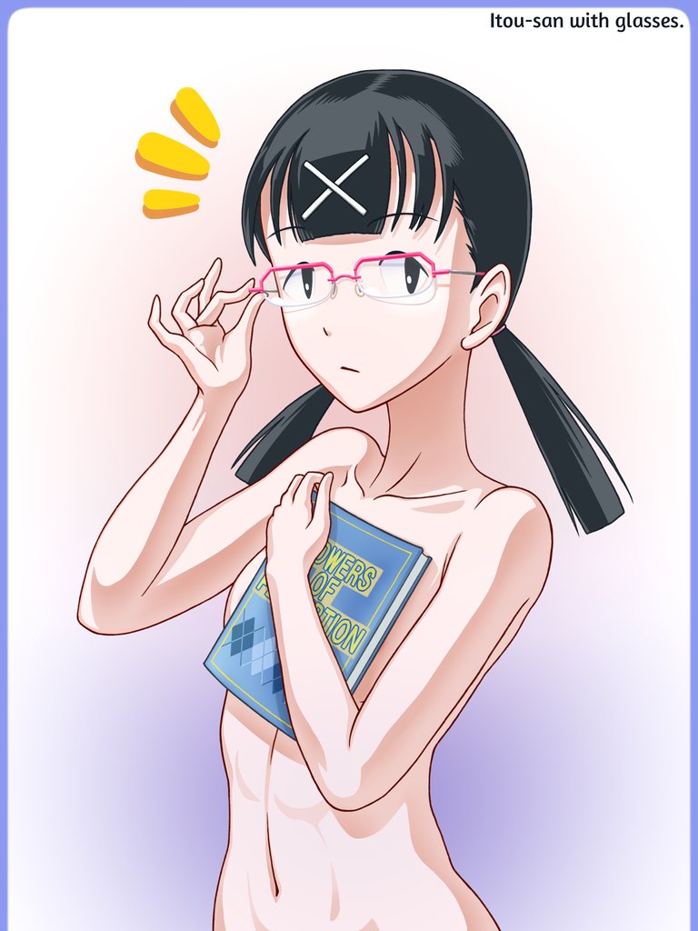 眼鏡を着用した伊藤さん。#Watamote #わたモテ #ワタモテ 眼鏡を着用した伊藤さん。#Watamote #わたモテ #ワタモテ
