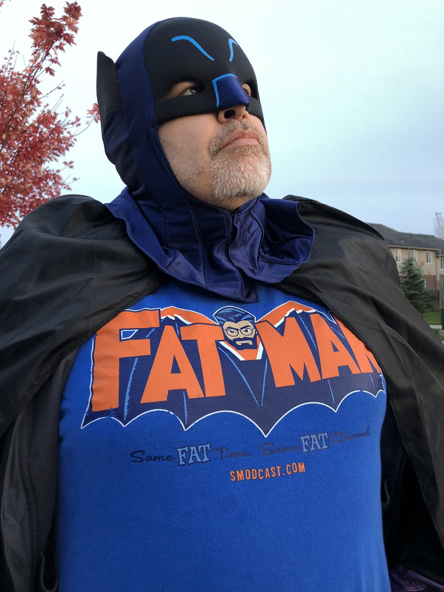 RT @CharleneGarside: @ThatKevinSmith thought you might enjoy my husband’s Fatman on Batman costume. https://t.co/j7I6LeDng5