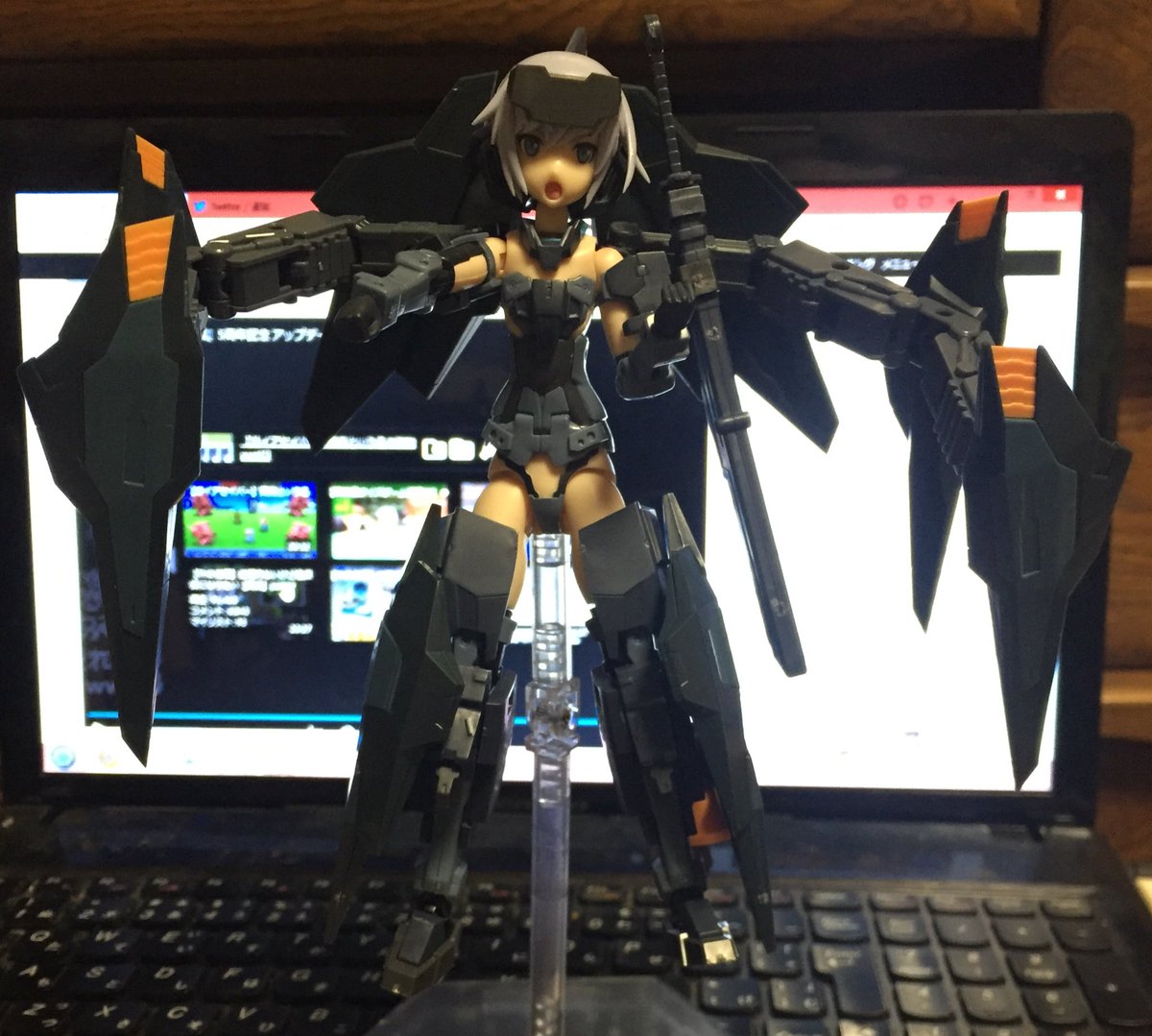 成型色が同じだから専用装備感は出るけどまだスカスカだわ#FAG#FAガール 成型色が同じだから専用装備感は出るけどまだスカスカだわ#FAG#FAガール