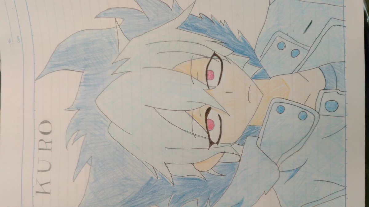 SERVAMPクロ書いてみた!! #SERVAMP #クロ #初めて書いた #水色多すぎ SERVAMPクロ書いてみた!! #SERVAMP #クロ #初めて書いた #水色多すぎ