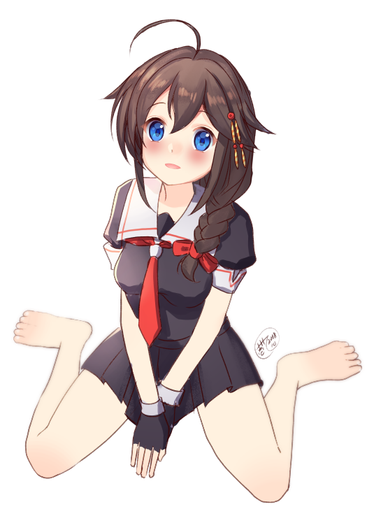 素足ぺたんこ座り時雨ちゃんrkgk #艦これ 素足ぺたんこ座り時雨ちゃんrkgk #艦これ