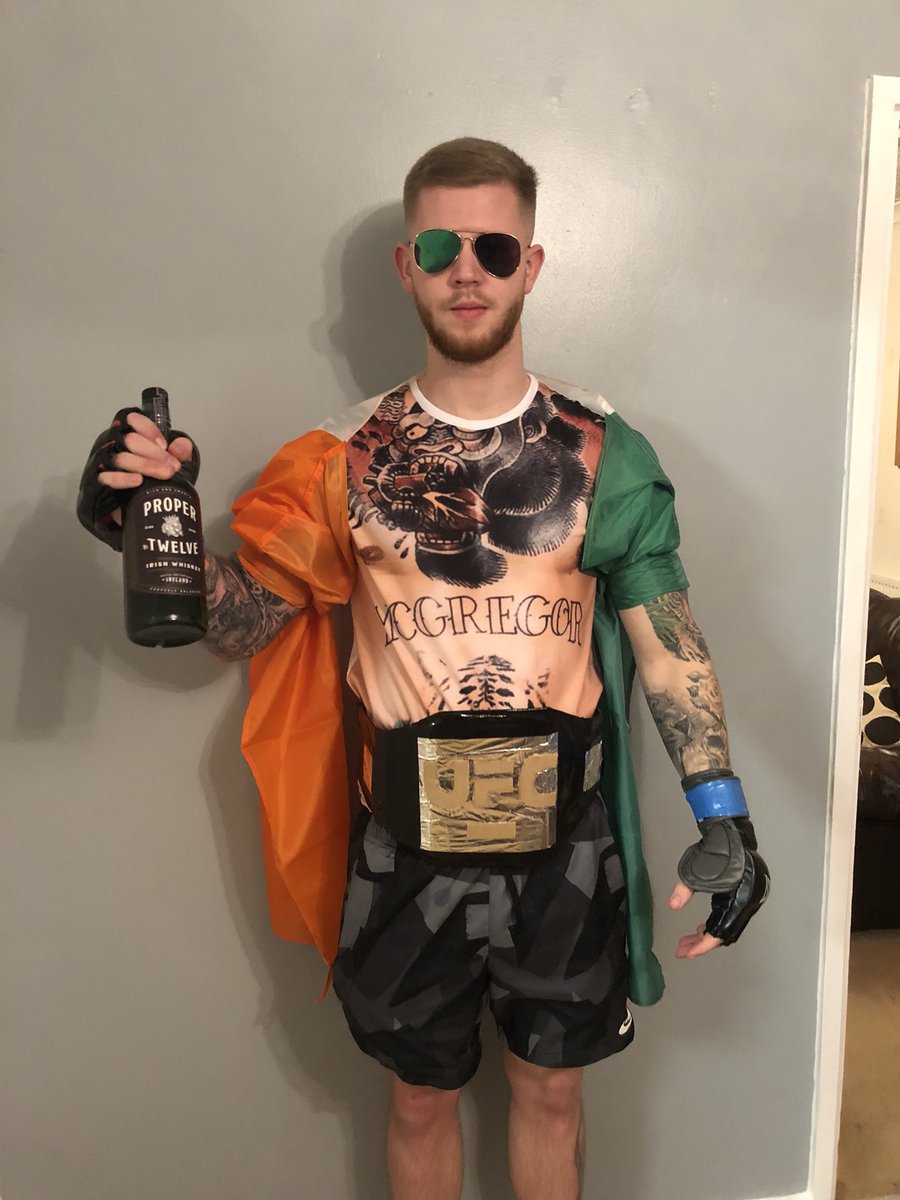 RT @ryanharris996: The @TheNotoriousMMA costume wouldn’t be complete without a bottle of @ProperWhiskey !! https://t.co/mPrA38O6zu