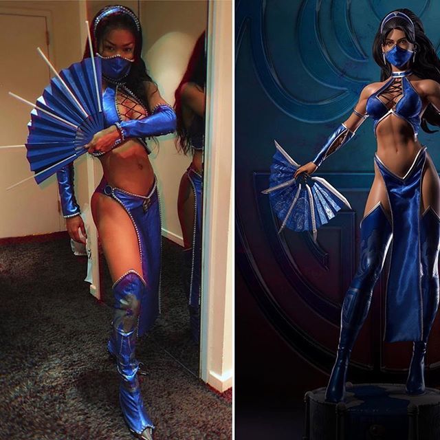 RT @TeamCurtains: Did #TeyanaTaylor slay this #Kitana Mortal Kombat look ? https://t.co/BovFyOH2vf