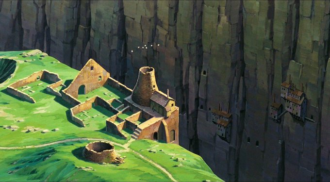 Backgrounds from Laputa, the Castle in the Sky directed by M Backgrounds from Laputa, the Castle in the Sky directed by M