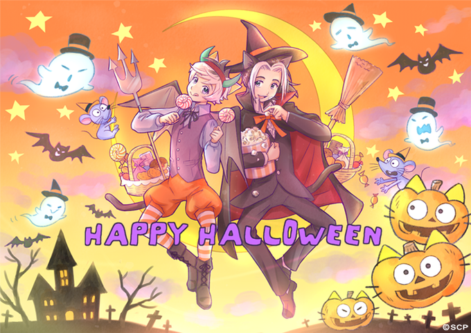 タマ・ベー「HAPPY HALLOWEEN!」タマ「今年も豊作~!」ベー「本当のハロウィンはこれからだよ」タマ「え?」# タマ・ベー「HAPPY HALLOWEEN!」タマ「今年も豊作~!」ベー「本当のハロウィンはこれからだよ」タマ「え?」#