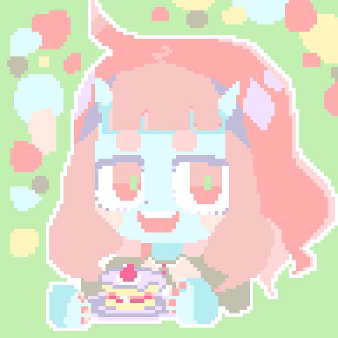 あおおにガール#pixelart #ドット絵 あおおにガール#pixelart #ドット絵
