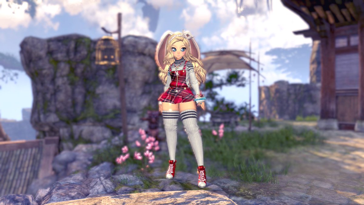 秋のおさんぽチェックのヘアバンド#ブレイドアンドソウル #ブレソ #BnS 秋のおさんぽチェックのヘアバンド#ブレイドアンドソウル #ブレソ #BnS