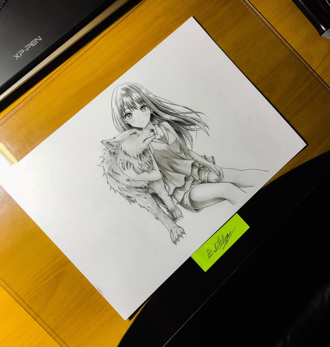 鉛筆で「アイドルマスターシンデレラガールズ」から渋谷凛を描きました!サボリ過ぎた上に塗りが雑すぎてしぶりんまたリベンジす 鉛筆で「アイドルマスターシンデレラガールズ」から渋谷凛を描きました!サボリ過ぎた上に塗りが雑すぎてしぶりんまたリベンジす