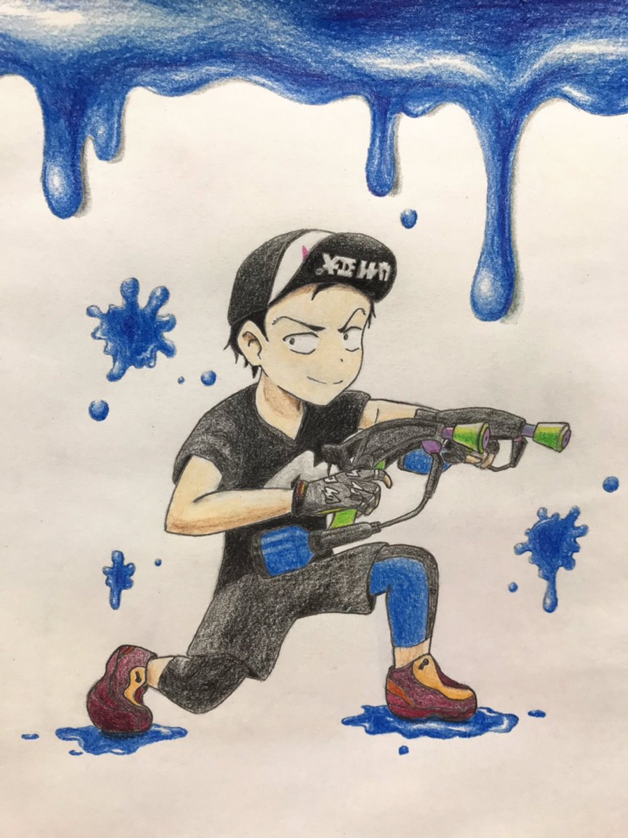 「からかい上手の高木さん」×「スプラトゥーン2」第2弾!今回は西片を描いてみました~!ヽ(≧▽≦)/ 「からかい上手の高木さん」×「スプラトゥーン2」第2弾!今回は西片を描いてみました~!ヽ(≧▽≦)/