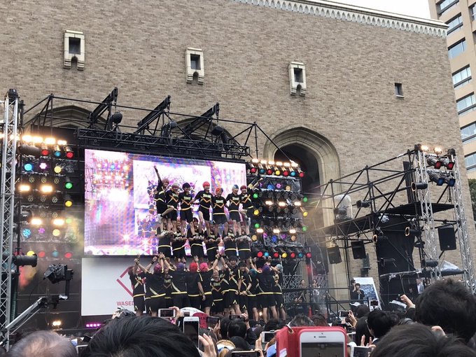 本日も#早稲田祭2018 にお邪魔してきました!#SHOCKERS 13期の引退ステージというとこで、すごい迫力!熱い、 本日も#早稲田祭2018 にお邪魔してきました!#SHOCKERS 13期の引退ステージというとこで、すごい迫力!熱い、