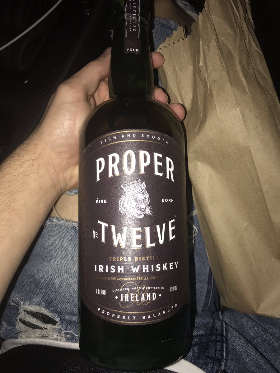 RT @AyyFrenchy: Finally got that Proper 12 ???????????? Best whiskey ever! @TheNotoriousMMA @ProperWhiskey https://t.co/O5SLNHFJrE