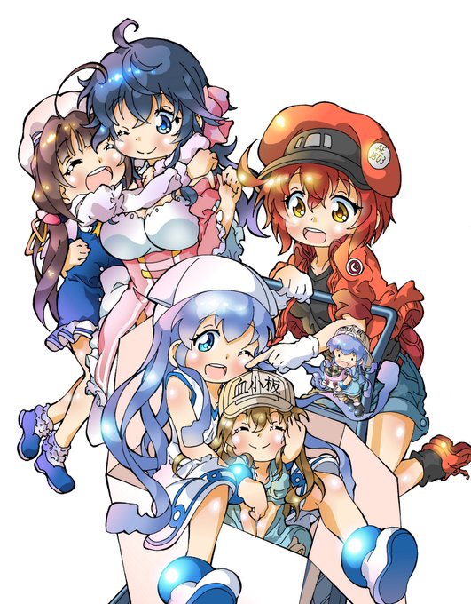 憧れの扉絵で描きたかったイカちゃん&ミニイカちゃんを筆頭に、手術を受けた私を励ましてくれたはたらく細胞さん達、「ゆるゆる 憧れの扉絵で描きたかったイカちゃん&ミニイカちゃんを筆頭に、手術を受けた私を励ましてくれたはたらく細胞さん達、「ゆるゆる