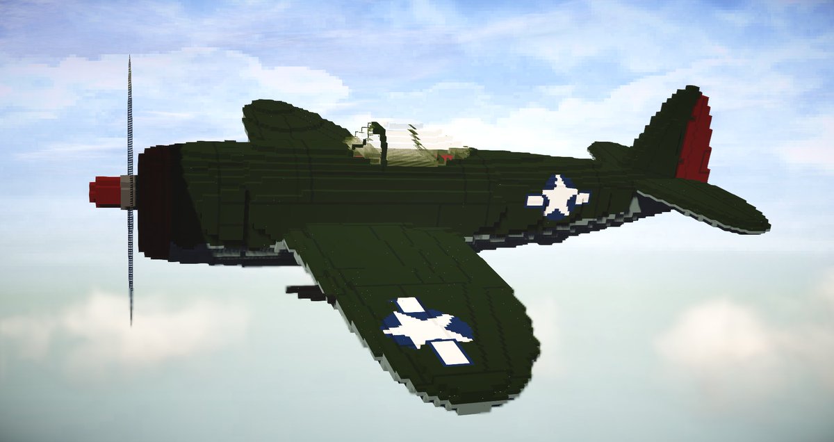 P-47 サンダーボルトを作りました#minecraft P-47 サンダーボルトを作りました#minecraft