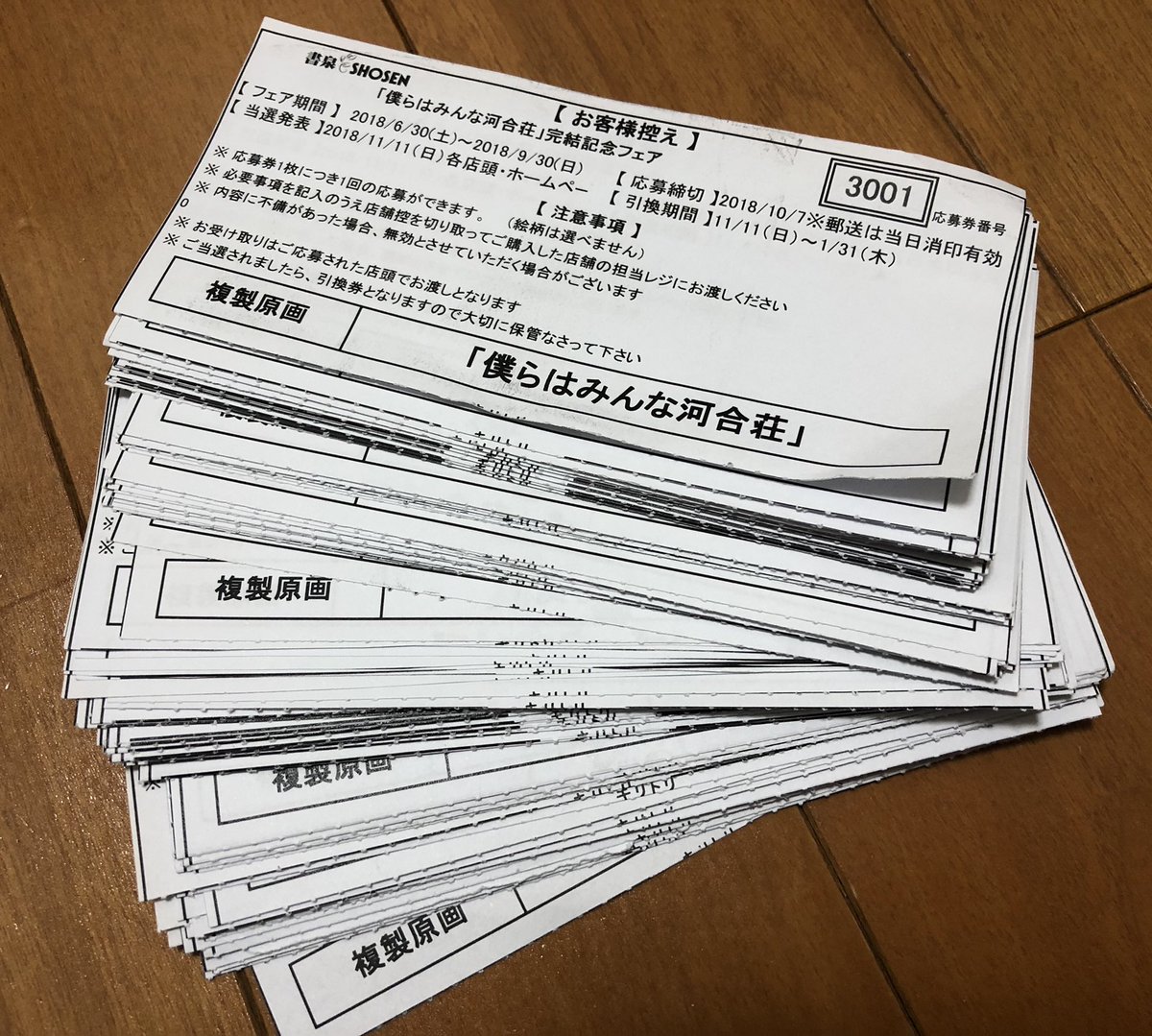 河合荘の複製原画当てましたー! 河合荘の複製原画当てましたー!