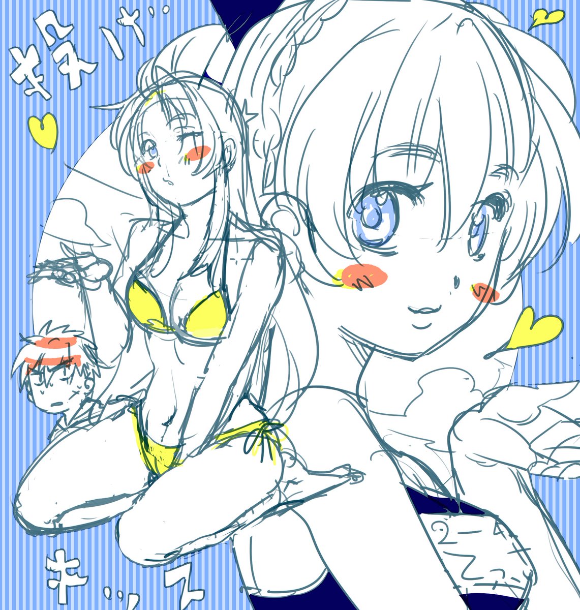 本当は宗介の投げキッスを描きたかった…(←なぜ)#今日の落書き#テッサ #かなめ #フルメタ 本当は宗介の投げキッスを描きたかった…(←なぜ)#今日の落書き#テッサ #かなめ #フルメタ