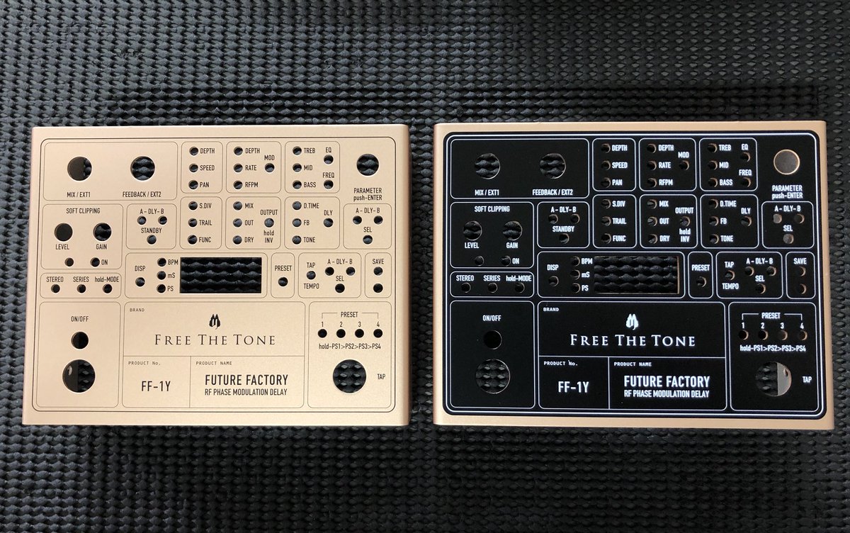 FREE THE TONE のFUTURE FACTORY FF-1Y (DUAL DELAY)の進捗状況です。再度、試 FREE THE TONE のFUTURE FACTORY FF-1Y (DUAL DELAY)の進捗状況です。再度、試