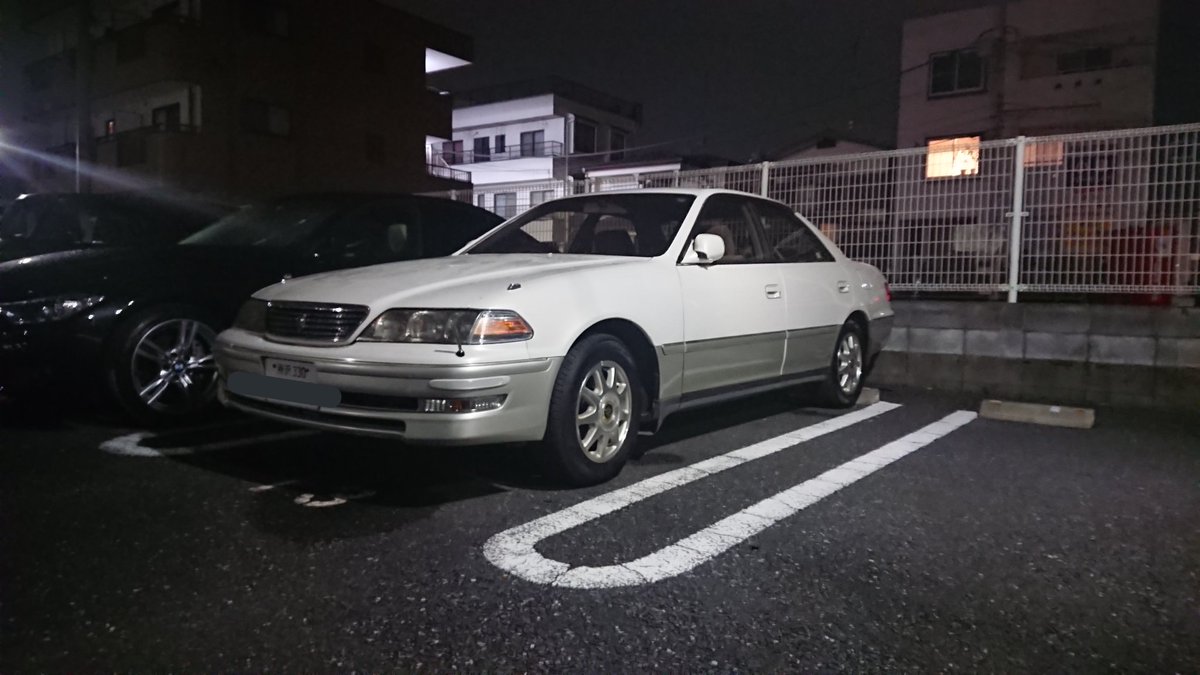 いつも使う道の途中の月極にいるレガリア いつも使う道の途中の月極にいるレガリア