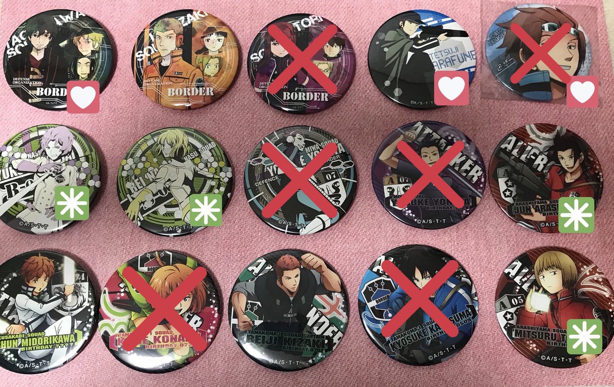 ワールドトリガー LB LimitedBaseドでか缶バッジ など《譲》画像1〜3《求》定価または画像4(影浦隊、生駒隊 ワールドトリガー LB LimitedBaseドでか缶バッジ など《譲》画像1〜3《求》定価または画像4(影浦隊、生駒隊