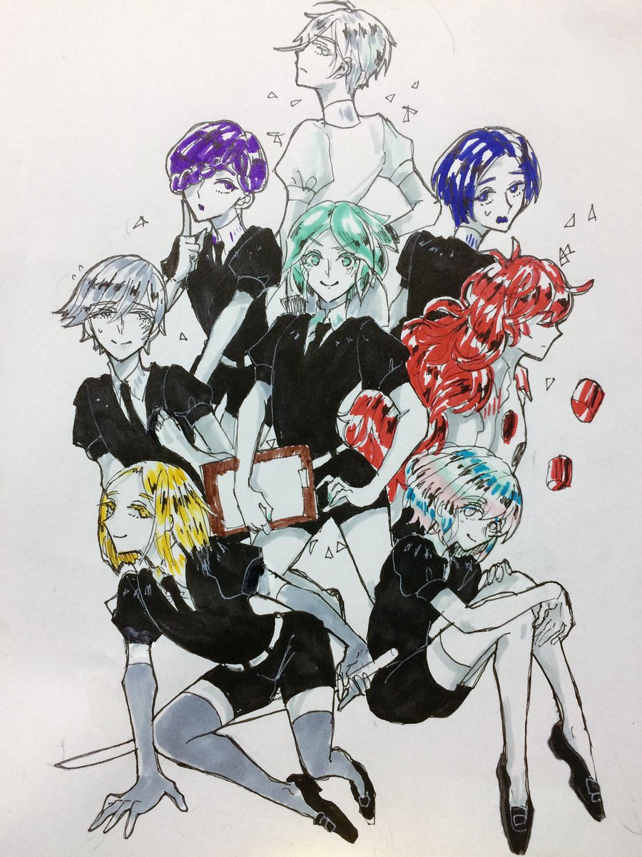 #宝石の国昨日宝石の日だったらしいのでrkgkネタバレ注意です… #宝石の国昨日宝石の日だったらしいのでrkgkネタバレ注意です…
