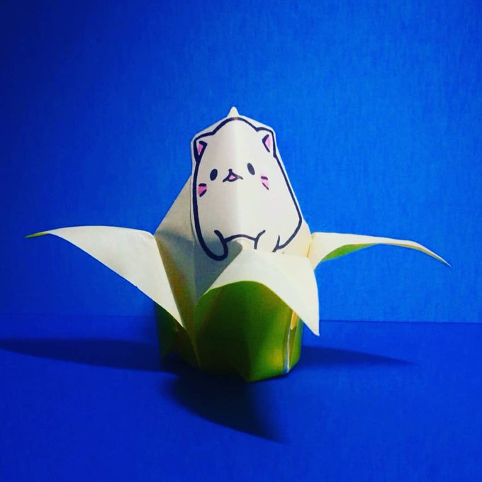 折り紙(origami):ばなにゃ(Bananya)#折り紙 #origami #ばなにゃ #bananya #クーリア 折り紙(origami):ばなにゃ(Bananya)#折り紙 #origami #ばなにゃ #bananya #クーリア