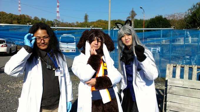 白衣併せパーク研究員、ノブノブさん()マンモス、じょしりょくさん()ぎんぎつね、自分#ふれんずりんぐ 白衣併せパーク研究員、ノブノブさん()マンモス、じょしりょくさん()ぎんぎつね、自分#ふれんずりんぐ