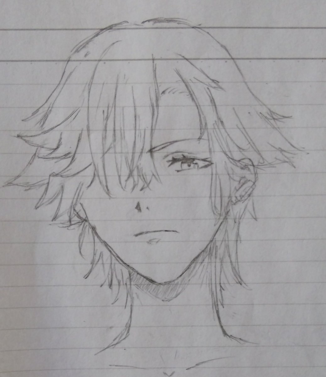 はねバドの益子泪描いてみました右目下手くそなので髪で隠しました はねバドの益子泪描いてみました右目下手くそなので髪で隠しました